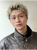 スパイキーショート/メンズショート/短髪/アップバング