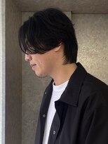 ネクストフォーヘアー(NEXT for hair)&nbsp;センターパート　ナチュラル　メンズウルフ