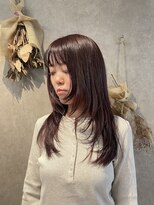 パーミル ヘア クマモト(permille ‰ hair Kumamoto)&nbsp;ピンクブラウン×レイヤー