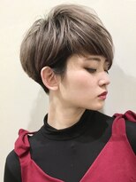 ピークアブー 原宿ハラカド(PEEK-A-BOO)&nbsp;刈り上げマッシュ/ベリーショート/大人クール/グレージュ/くせ毛