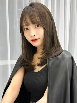 エレリー 名駅(EleRe) ワンカールできまるレイヤーカット ワンホンレイヤー 韓国ヘア