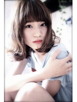 マイティ バイ エイチ(mighty by H)&nbsp;mighty【ロブ】ラフウエーブ×透明感シースルーグレージュ