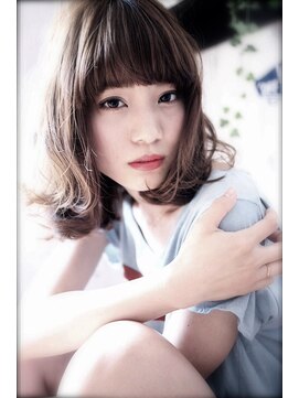 マイティ バイ エイチ(mighty by H) mighty【ロブ】ラフウエーブ×透明感シースルーグレージュ