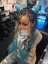 トリックストア(TRICK STORE)&nbsp;ホワイト×アクアブルーナチュラルブレイズ