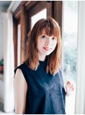 クセ毛風無造作ミディアムウェーブ【小岩】