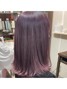 オンスター(ONSTAR) 大人かわいい透明感パープル☆外ハネ×愛されミディ