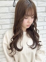 アニー ヘアーアンドスパ(Anniy) 【Anniy】ぱっつんシースルーバング韓国風巻き