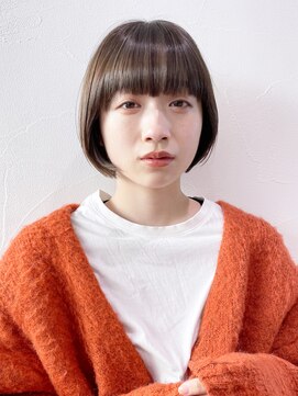 アイティーバイアルバム 下北沢店(IT by ALBUM) ショートボブ_ホワイトグレージュネビージュこなれミディ_29003