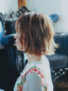 美容室 コーストアール 稲毛店(coast-R) アプリコット外ハネボブ【稲毛駅】