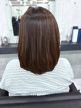 エンディアリング 東銀座(Endearing) 斜めバング/グレージュカラー/デザインカラー/眉毛/銀座/東銀座