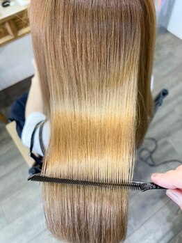 オンリエド ヘアデザイン(ONLIed Hair Design)の写真/【春のサロン探しに】初めてでも相談しやすいマンツーマン環境×髪質改善！丁寧な提案が口コミで高評価◎