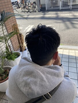 スウェル 船橋店(Swell) MEN'S/マッシュパーマ/ウルフ/アッシュブラック/カルマパーマ3