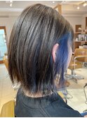 イヤリングカラーブルー
