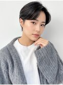 マッシュ×センターパートニュアンスパーマ