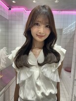 ロンドルーチェ 心斎橋(Lond luce)&nbsp;ダークアッシュ/ミディアムレイヤーカット［髪質改善/縮毛矯正］