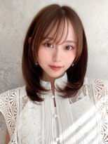 アフロート エル 錦糸町(AFLOAT L)&nbsp;韓国風美髪外ハネボブくびれミディアムレイヤーワイドバング