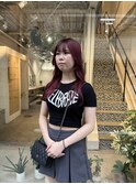ワンカラーで出来るレッドカラー