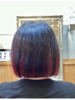 ヘアークローバー ｈairClover&nbsp;赤×黒のアンブレラカラー