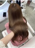 ブリーチなしの明るめベージュ