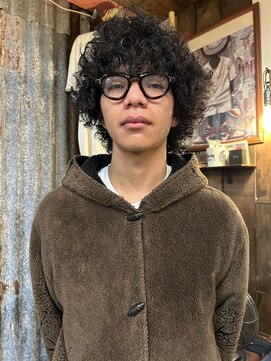 アンドピース and peace メンズスパイラルパーマ