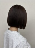 春色◎大人ミニボブ×暗髪×切りっぱなしボブ