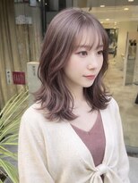 アース 豊橋店(HAIR&MAKE EARTH) 透明感ピンクベージュ