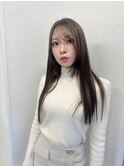 ミルクティーブロンド/ダークブルー/デジタルパーマ/湘南台