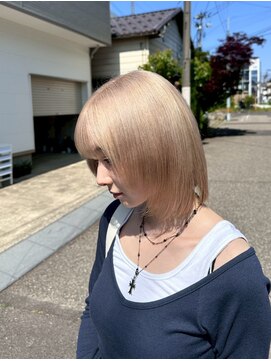 アフターニュース 新潟(afternews) ミルクティーブロンド/ケアブリーチ/ダブルカラー/髪質改善/新潟