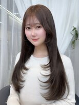 クム(kumu)&nbsp;前髪カット/ヘアセット/レイヤーカット/韓国ヘア/透明感カラー