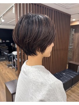 ハピネス クローバー 八木店(Happiness CLOVER) ショートボブ大人女性白髪ぼかしチョコブラウン大和八木