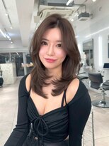 オニキス(ONYX) レイヤーカットブリーチなしダブルカラー透明感ベージュカラー