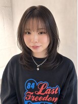 フォト 武蔵小杉(foto) ミディアムレイヤーカット/グレージュ/ハッシュカット