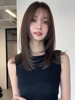 ロッソ 大橋店(Rosso)&nbsp;暗めアッシュの柔らかセミロング【大橋】