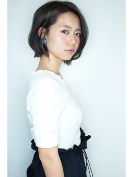 ラウンジ モリオ イケブクロ(Lounge MORIO Ikebukuro) 【morio池袋】かき上げバングリラックスくびれボブ