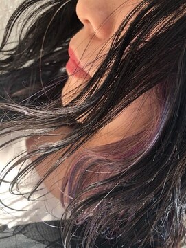 フロート 小阪店(float) 春カラーインナー_結婚式,前下がり,斜めバング