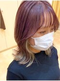 【morio熊本】ラベンダーピンク×ホワイトベージュ.k