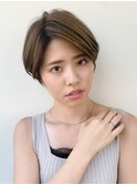 マッシュショート似合わせカットアースカラーくびれヘアデザイン