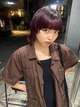 ルーム(Loom.) 顔周りレイヤーピンクバイオレット