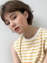 ヘアー インフィニティ ナチュラル 八戸店 Hair infinity Natural&nbsp;大人可愛い前下がりショートボブ