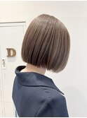 ミルクティーベージュ ベージュカラー ボブ