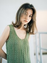 ベンジー 沖縄店(benji)&nbsp;【benji】ハイライトベージュカラー 鎖骨ミディアム2