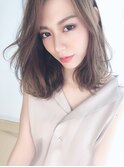 くすみピンクベージュゆるフワロブ【銀座/銀座駅】