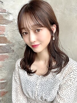 プラチナ(PLATINA) 薄め前髪/ベージュカラー/透け感/韓国前髪/シースルー