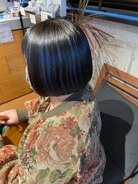 ナンバー 秋田店(N°) アンブレラカラー　black×blue