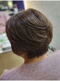 シニア世代 白髪ぼかしハイライト
