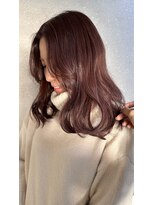 オースト ヘアー ステラ 新宿店(Aust hair Stella)&nbsp;フレンチカジュアル ベビーピンク×ブラウン　ニュアンスカラー
