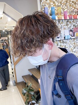 テトラ バイ ネオリーブ 横浜西口店(tetra by neolive) メンズマッシュ波巻きスパイラルパーマ☆横浜