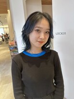 サラビューティーサイト 志免店(SARA Beauty Sight) 【KANATA】20代30代 韓国風くびれミディアム×ブルーブラック