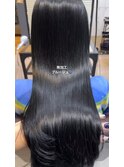 蒲牟田愛Cote ブルージュ ブルーブラック 髪質改善ストレート