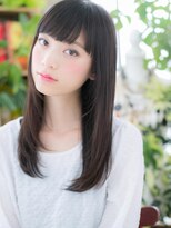 カバーヘア ブリス 大宮西口(COVER HAIR bliss)&nbsp;厚めバング黒髪ダークアッシュ小顔ストレートc5大宮20代30代40代